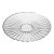 Vintage Fluted Round Vintage Crystal Serving Platter For Sale