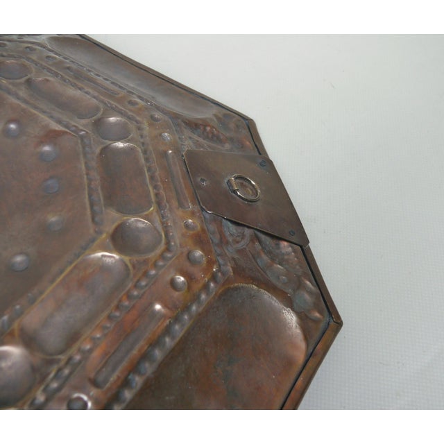 Vintage Art Nouveau Wall Lamp in Patinated Brass, 1890s For Sale - Image 15 of 17