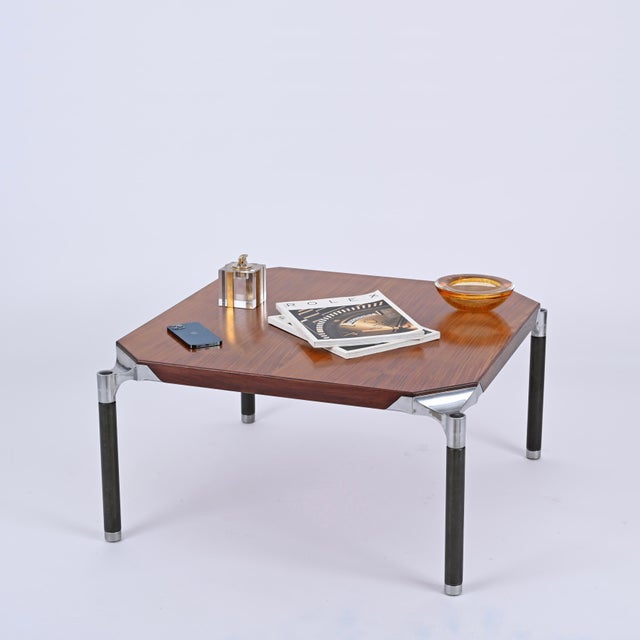Square Urio Coffee Table attributed to Ico Parisi for Mim Roma, Italy, 1960s For Sale - Image 11 of 16