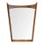 Mid-Century Modern Walnut & Rosewood Mirror For Sale