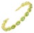15 Carat Genuine Natural Pear Shape Peridot Tennis Bracelet 14 Karat yellow gold For Sale
