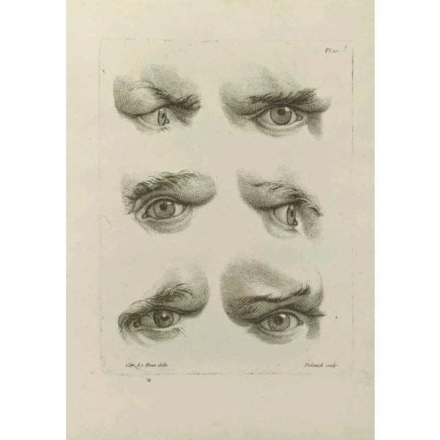 Eyes is an etching realized by Jean Francois Poletnich in 1755. Signed in the plate. Good conditions with foxing. The...