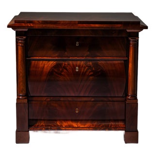 Antique Biedermeier Mahogany Chest of Drawers, 1820 For Sale