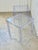Kartell Blue Parsons Style Acrylic Side Tables by Kartell-a Pair For Sale - Image 4 of 10