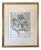 Vintage Mid Century Etching Female Nude by Lossart For Sale