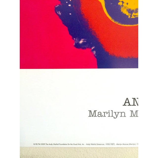 Andy Warhol Foundation Offset Lithograph Print Pop Art Poster " Marilyn Monroe " 1967 For Sale In Kansas City - Image 6 of 9