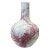Chinese Porcelain Plum Red Flower Bird Fat Body Shape Vase For Sale