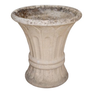 Vintage French Fluted Planter For Sale