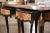 Pair of Mid-Century Louis XV Boulle Style Blackened and Brass Inlay Side Tables For Sale - Image 10 of 12