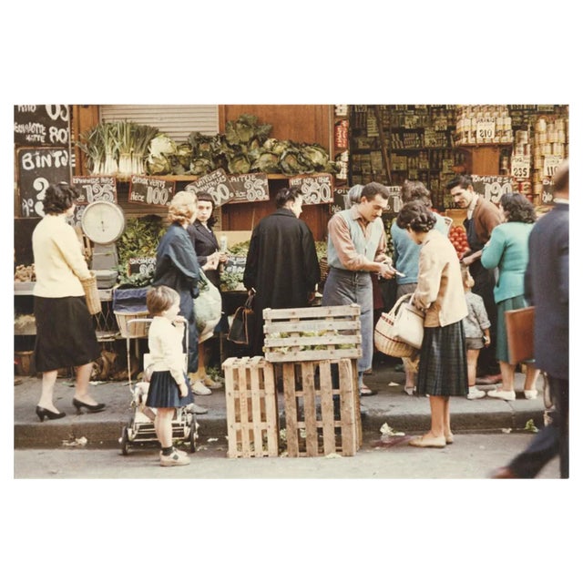 Peter Cornelius, Paris in Color: Paris Market Shoppers, 1956-1961 / 2023, Archival Pigment Print For Sale
