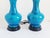 1950s Mid Century Modern Blue Cerulean Table Lamps-a Pair For Sale - Image 5 of 12