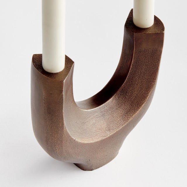 Contemporary Zoey 2-Taper Candelabra For Sale - Image 3 of 6