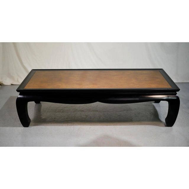 Chinoiserie 1970s Chin Hua Burled Wood Coffee Table by Century Furniture Ray Sabota For Sale - Image 3 of 10