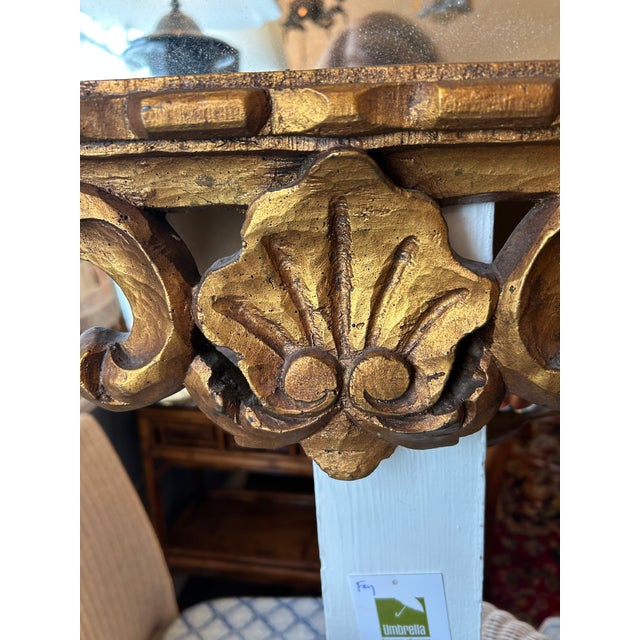 Italian Italian Antique Giltwood Mirror For Sale - Image 3 of 10