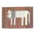 Late 20th Century Lion Persian Kilim Wall Hanging - 4'9" x 7'7" For Sale