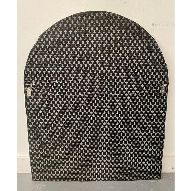 Hollywood Regency Style Handmade Arched White Bone & Brass Inlay Mirror, Pair For Sale - Image 10 of 10