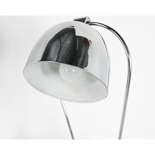 Chromed Metal Lamp attributed to Yves Jujeau and André Mounique for Jumo, France, 1930s For Sale - Image 11 of 14