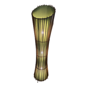 Late 20th Century Floor-Lamp Bamboo 44 Inch Tall