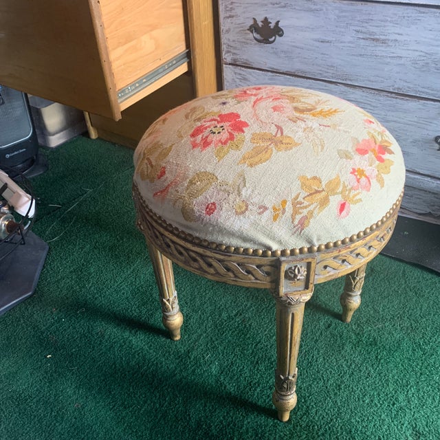 French Louis XVI Style Tabouret For Sale - Image 3 of 9