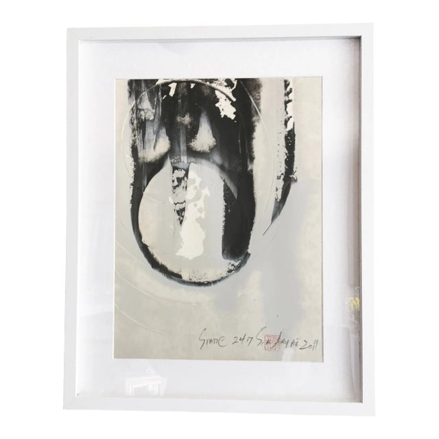 Static 247 Shades of Gray Original Painting For Sale