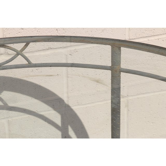 Mario Papperzini for Salterini “Amalfi” Round Iron Dining Table With Glass Top | 1950s For Sale - Image 9 of 18