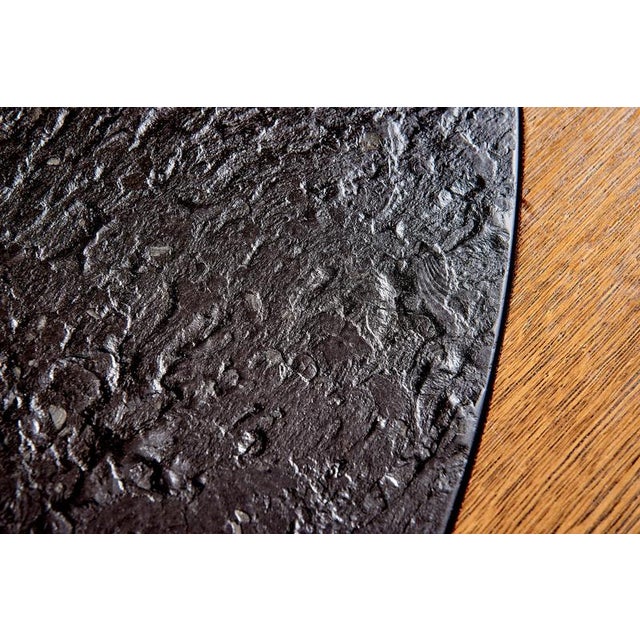 Wood French Oak Frame Coffee Table with Slate Inset, 1970s For Sale - Image 7 of 10