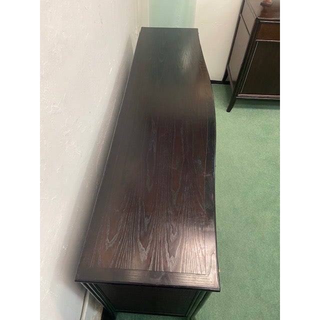 Modern Barbara Barry for Baker / McGuire Rattan, Oak & Raffia Sideboard Buffet For Sale - Image 17 of 17