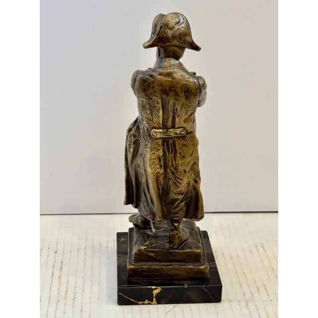 Metal Fine 19th Century Bronze Figure of Napoleon Signed O. Hertel For Sale - Image 7 of 13