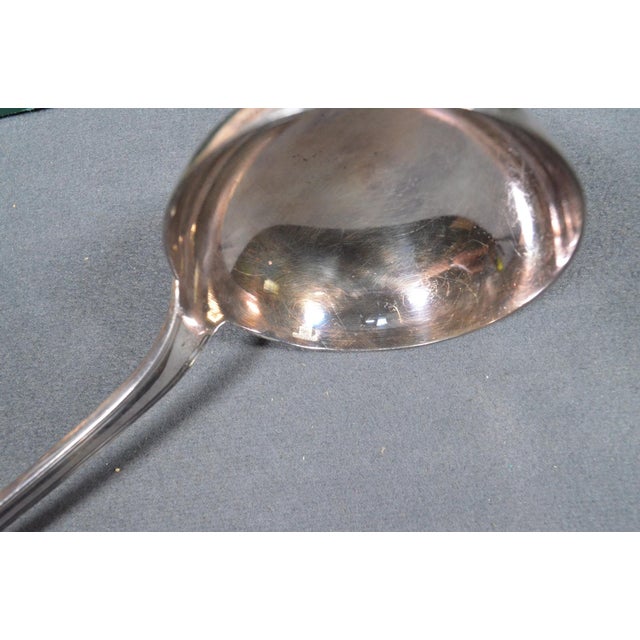 1920s Christofle Boréal Art Deco Silver-Plated Flatware Set by Luc Lanel - 37 Pieces with Case For Sale - Image 12 of 17