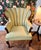 1960s Pair of 2 Mid-20th Century Vintage Hollywood Regency / Art Deco Revival Wingback Accent Chairs in Pristine Condition For Sale - Image 5 of 15