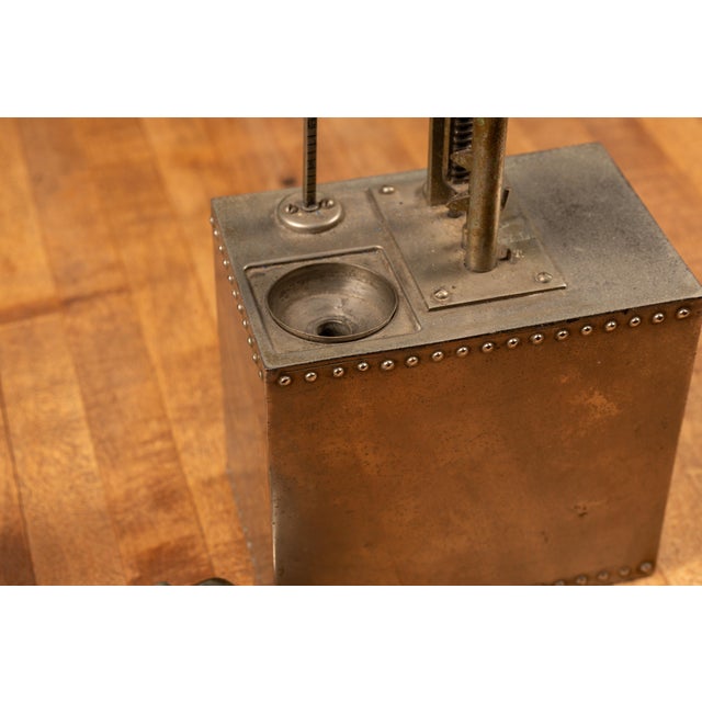 Circa 1920 s.f. Bowser Functional Metal Pump Salesman Sample For Sale - Image 9 of 10