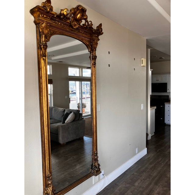Early 20th Century Pair of 8 Foot Tall Turn of the Last Century Tiffany Mirrors. For Sale - Image 5 of 8