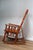 A handsome vintage rocking chair handcrafted in Costa Rica in the classic campaign or "safari" tradition. The chair pairs...