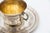 Embossed Silver Coffee Cup and Saucer, Set of 2 For Sale - Image 3 of 4