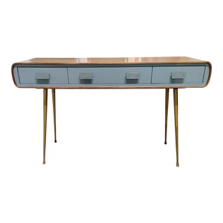Theodore Alexander Anthony Cox Frieze Drawers Brass Finish Console For Sale