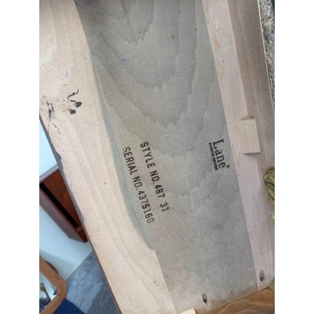 Mid 20th Century Lane Pueblo Brutalist Cabinet in Oak Wooden Storage For Sale - Image 9 of 10