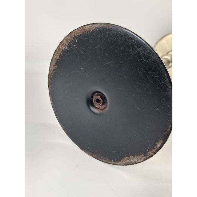 Art Deco Modernist Freestanding Ashtray in Nickel-Plated Metal, 1950 For Sale - Image 10 of 11