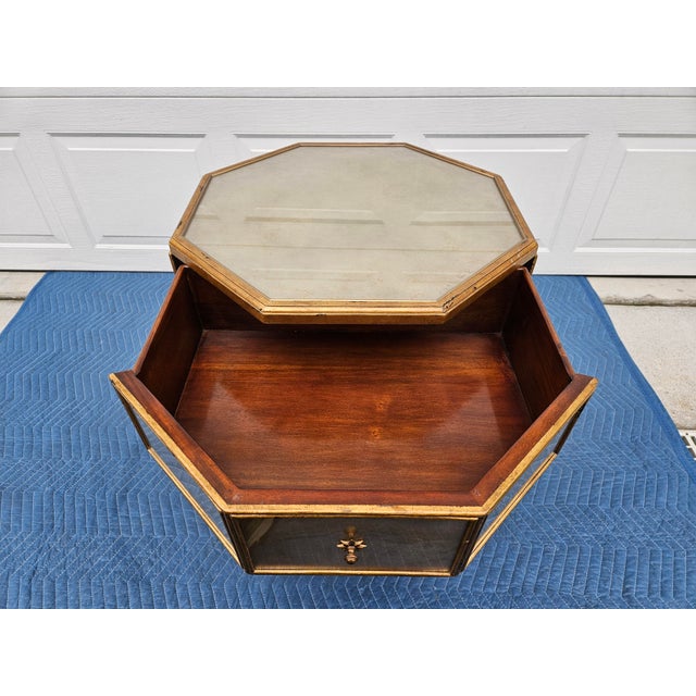 Theodore Alexander Eglomise Venetian Side Table For Sale - Image 12 of 16