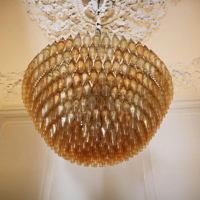 Murano Glass Chandelier in the style of Venini, 1990s For Sale - Image 14 of 14