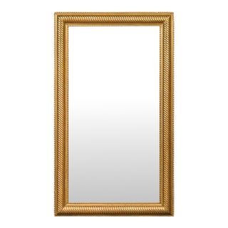 French Giltwood Rectangular Mirror with Twisted Motifs, circa 1900 For Sale