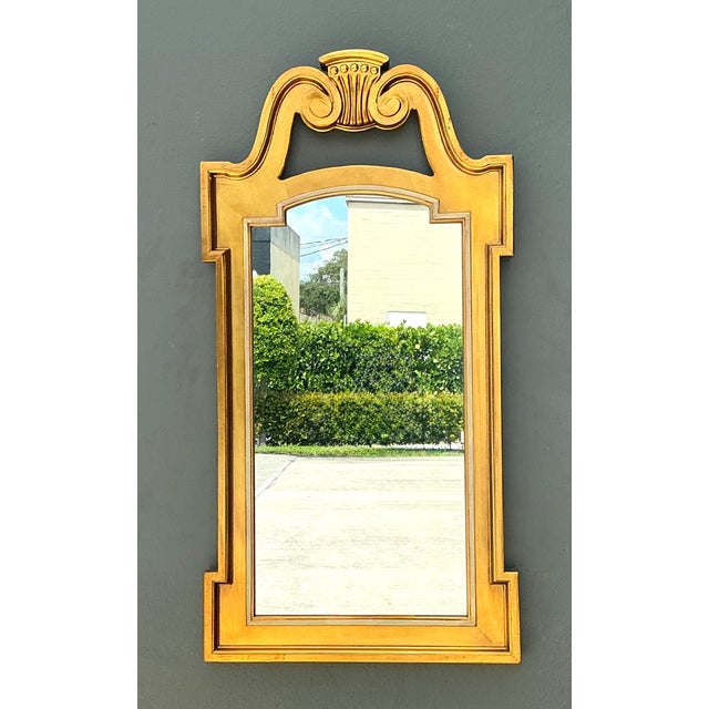 Gold Vintage Ornate Gold Wall Mirror For Sale - Image 8 of 14