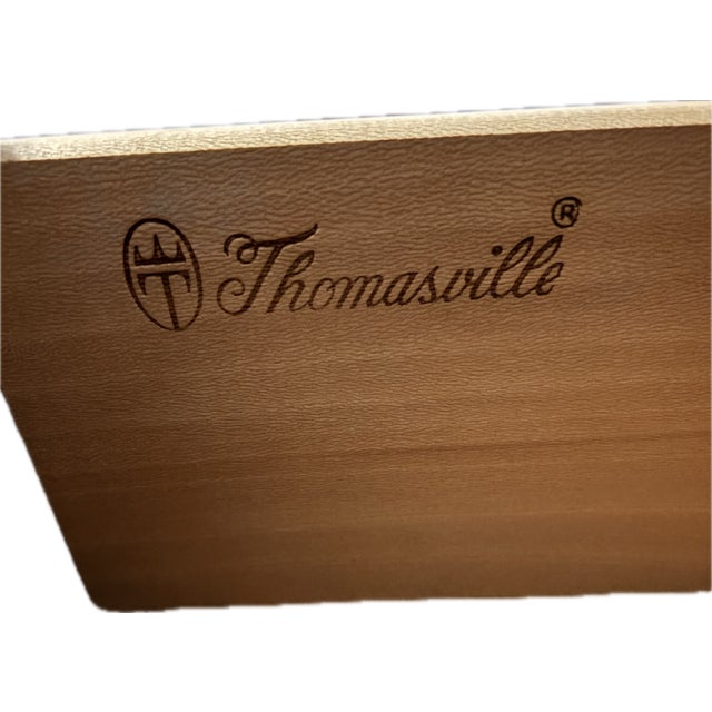 1980s Thomasville 20th Century Burl Nightstand For Sale - Image 5 of 6