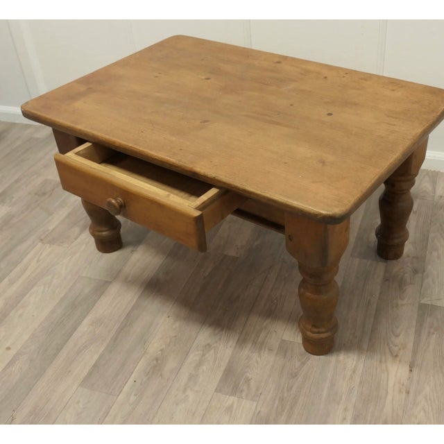 Pine Farmhouse Coffee Table, 1960s For Sale - Image 3 of 7
