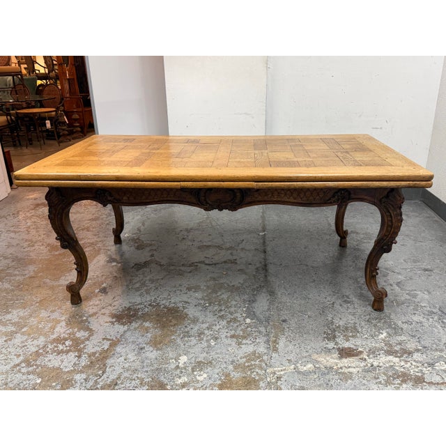 Mid 20th Century French Louis XV Extension Dining Table, Mid 20th Century For Sale - Image 5 of 12
