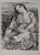 Leopoldo Presas, Romantic Young Woman, Lithograph For Sale