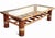 Vintage Bamboo Coffee Table With Glass Top and Rattan Details For Sale - Image 9 of 10