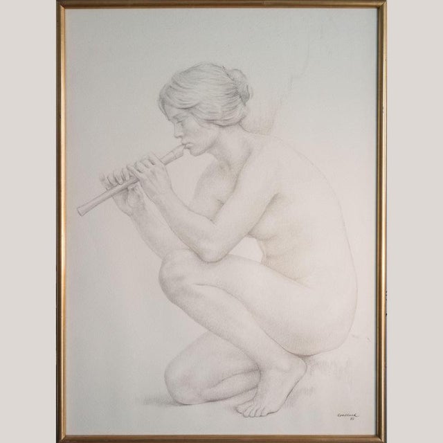 Contemporary Lluis Gallart y Garcia, Nude The Four Seasons, Graphite, Framed For Sale - Image 3 of 18