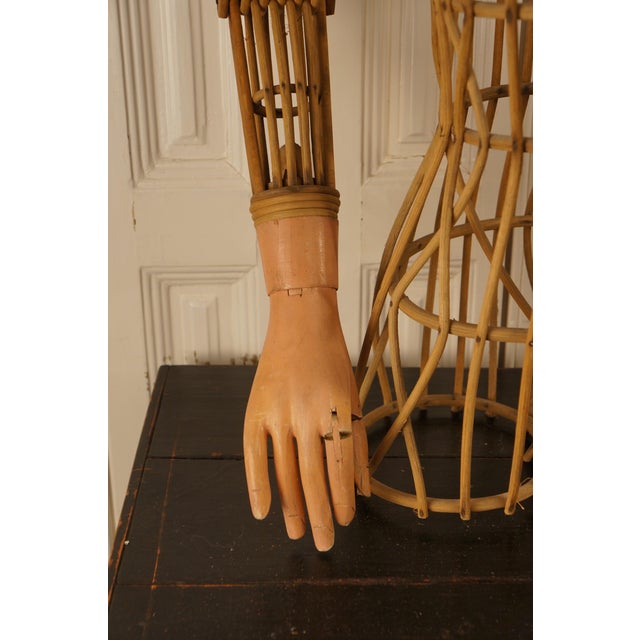 Artisan Rattan Mannequin Bust For Sale - Image 4 of 8