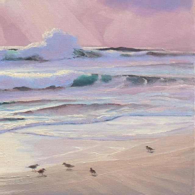 American 'Pacific Coast Sunset' by George Rohrer, 1988, Art Institute of Chicago, Mendocino, California Artist For Sale - Image 3 of 12