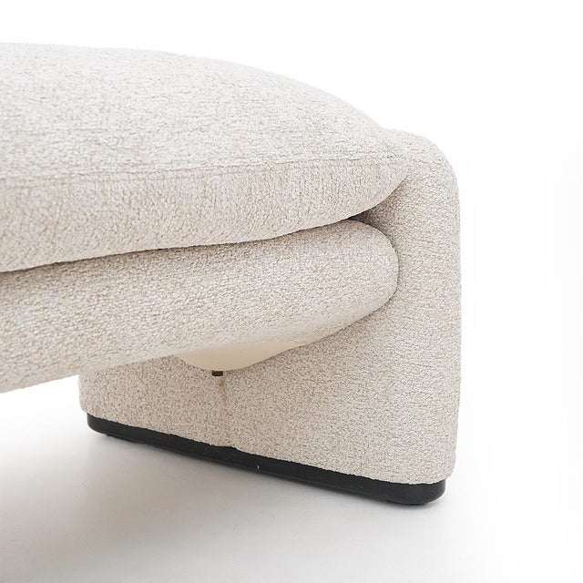 Set of Maralunga Armchair and Ottoman by Vico Magistretti for Cassina, 1970s For Sale - Image 14 of 18